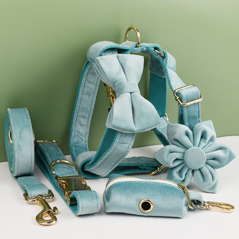 Lake Green New-Style Dog Pet Collar And Leash