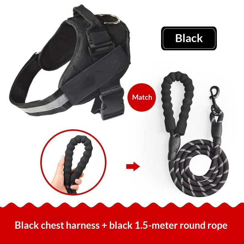Vest-Style Dog Harness With Leash