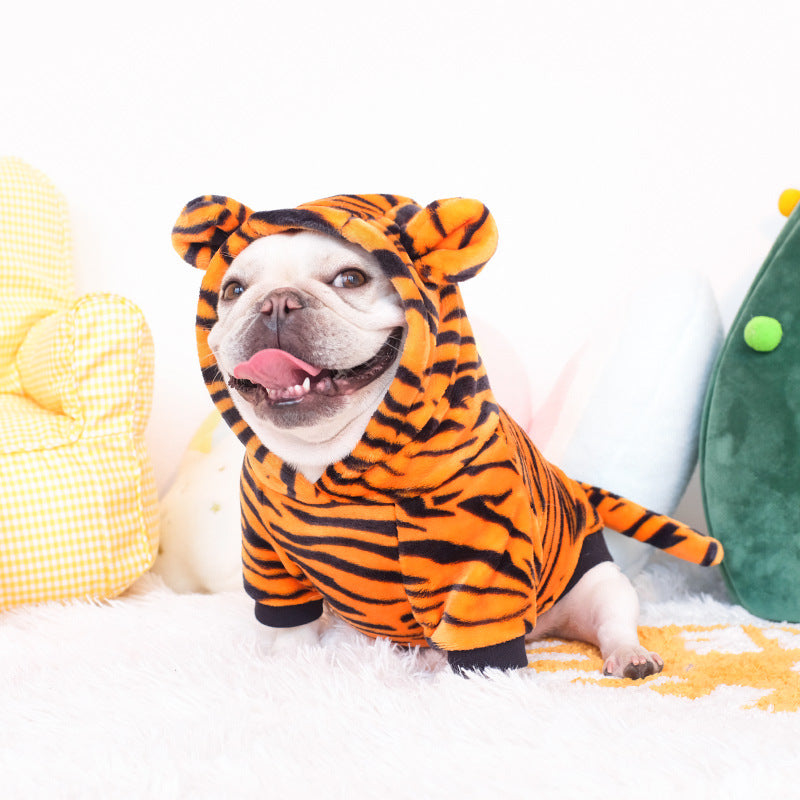 French Bulldog Plush Winter Dog Pajamas
