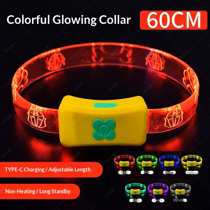 Glowing Dog Collar For Nighttime Walks