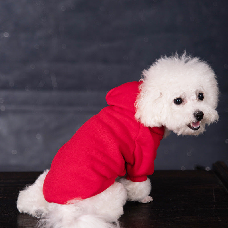 Fleece-Lined Pet Hoodie With A Hood
