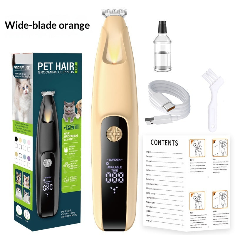 Digital Display Pet Grooming Clipper