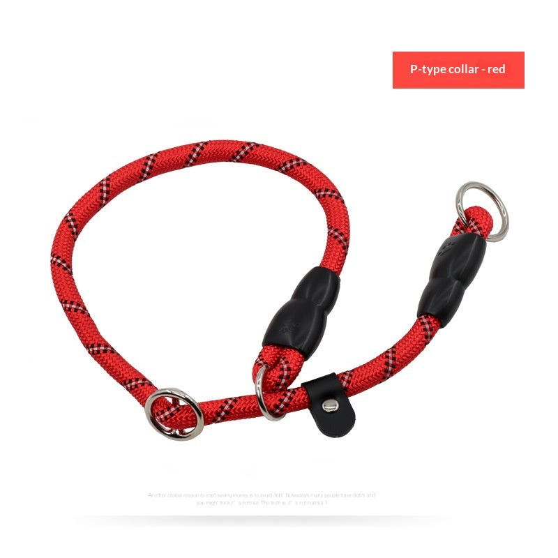 Dog Collar P-Chain P-Leash Training Leash