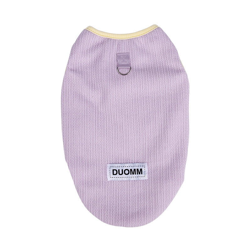 Cloud Down Pet Clothes Fleece-Lined Vest For Autumn And Winter