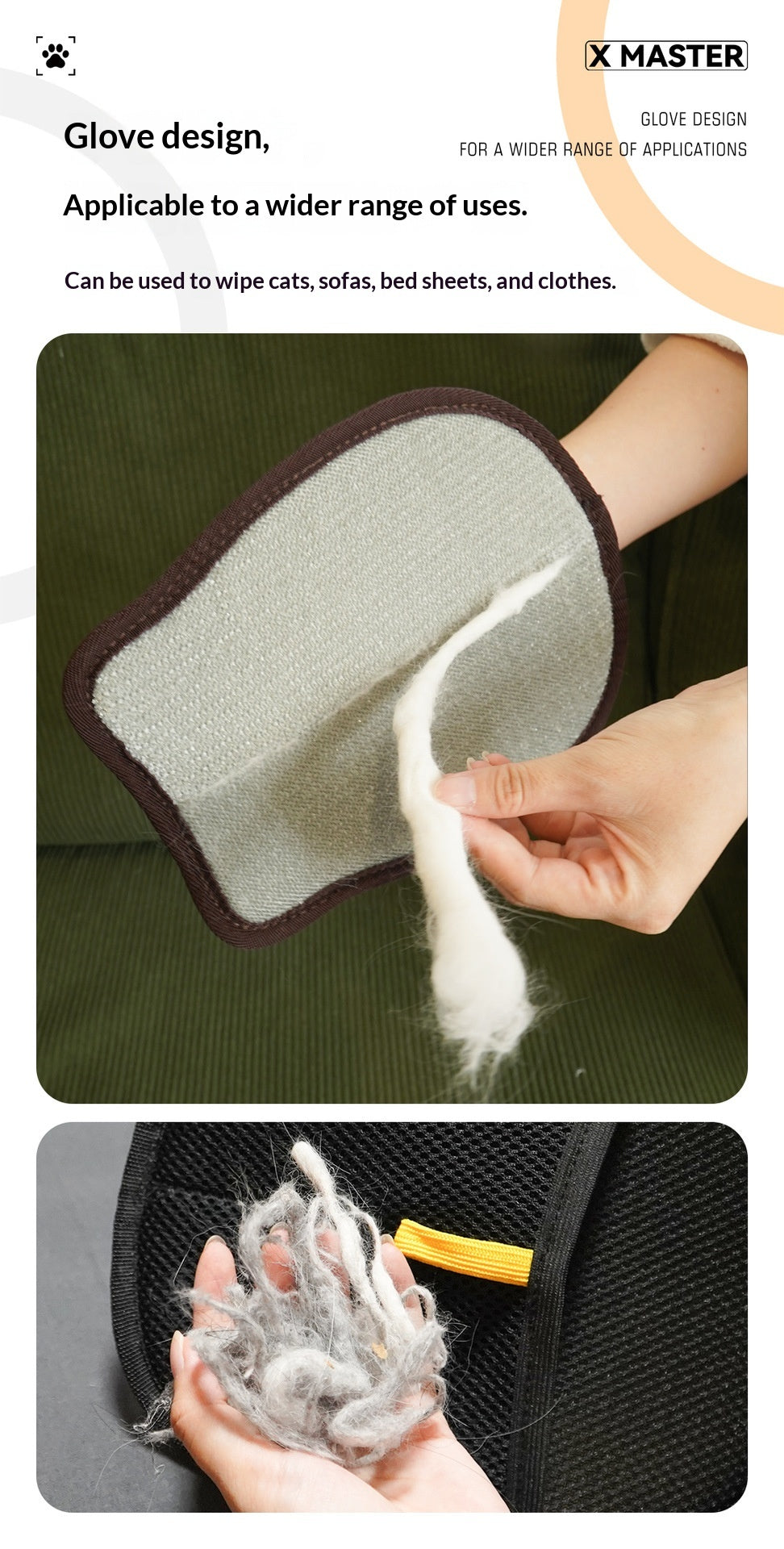 Pet Static Hair Removal Glove