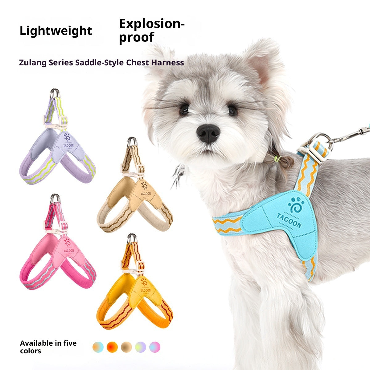 Portable Y-Shaped Dog Harness for Walking