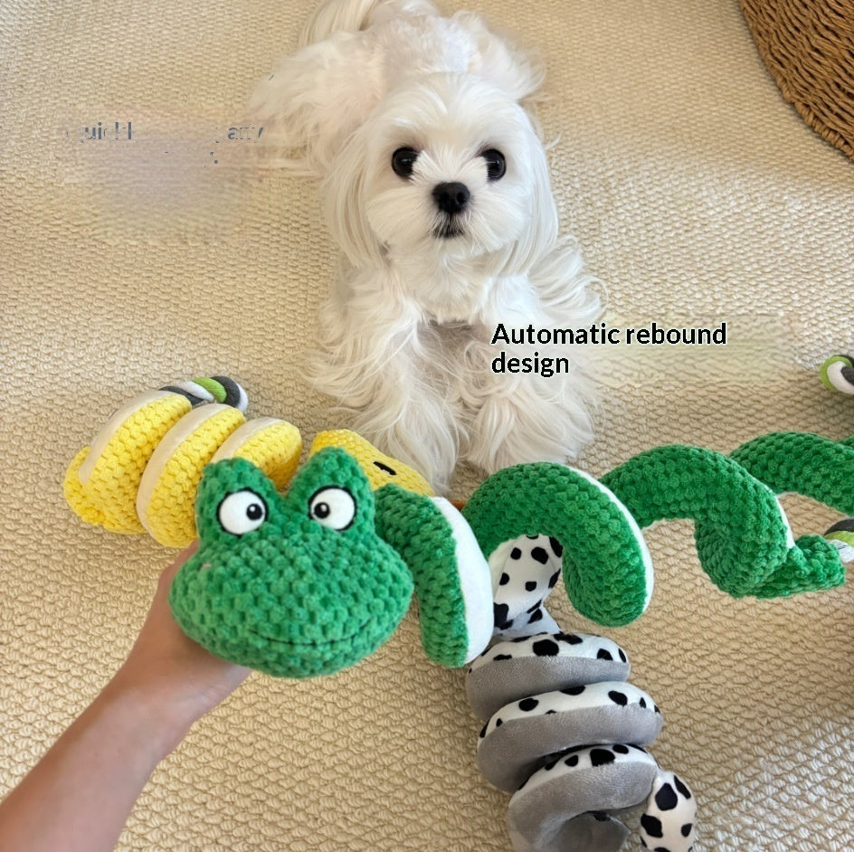 Puppy Tug-of-War Plush Crinkle Paper Chew-Resistant Toy