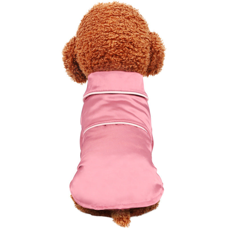 Spring Summer Silk Dog Pajama Robe