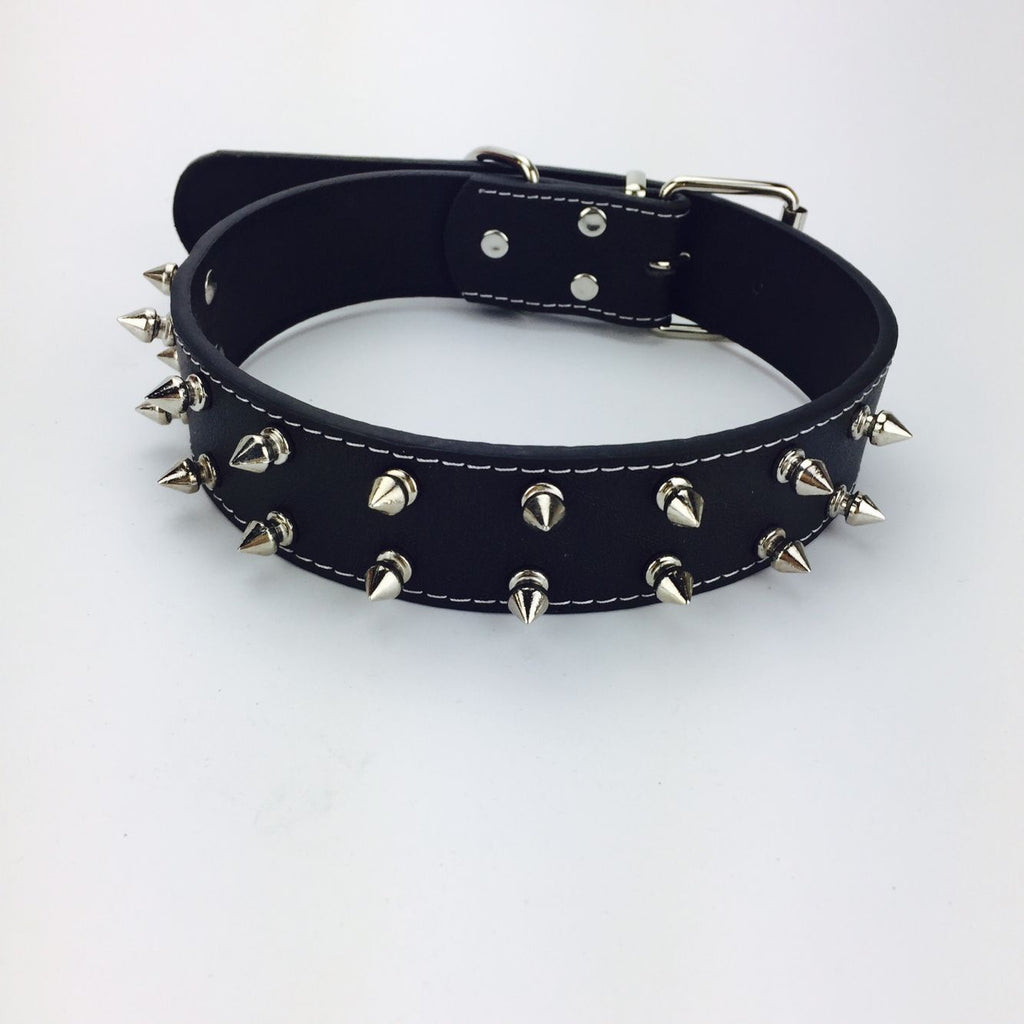 Pet Dog Fashion Simple Solid Color Rivet Collar
