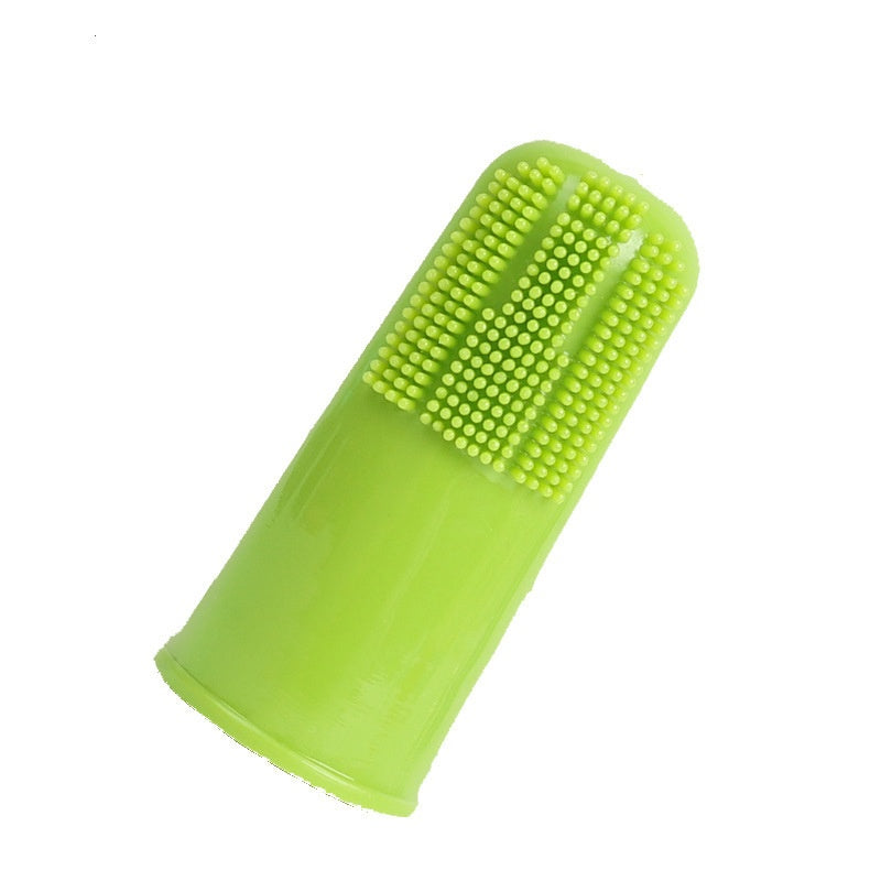 360-Degree Pet Toothbrush Rubber Finger Cap