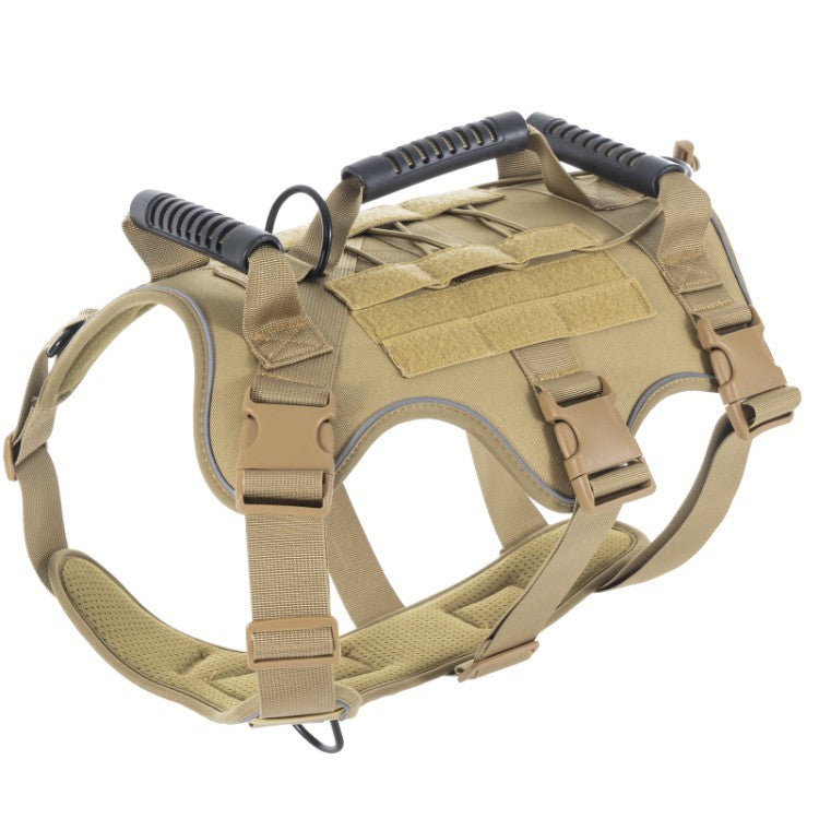 Cross-Border Dog Tactical Harness With Reflective Lightweight Leash