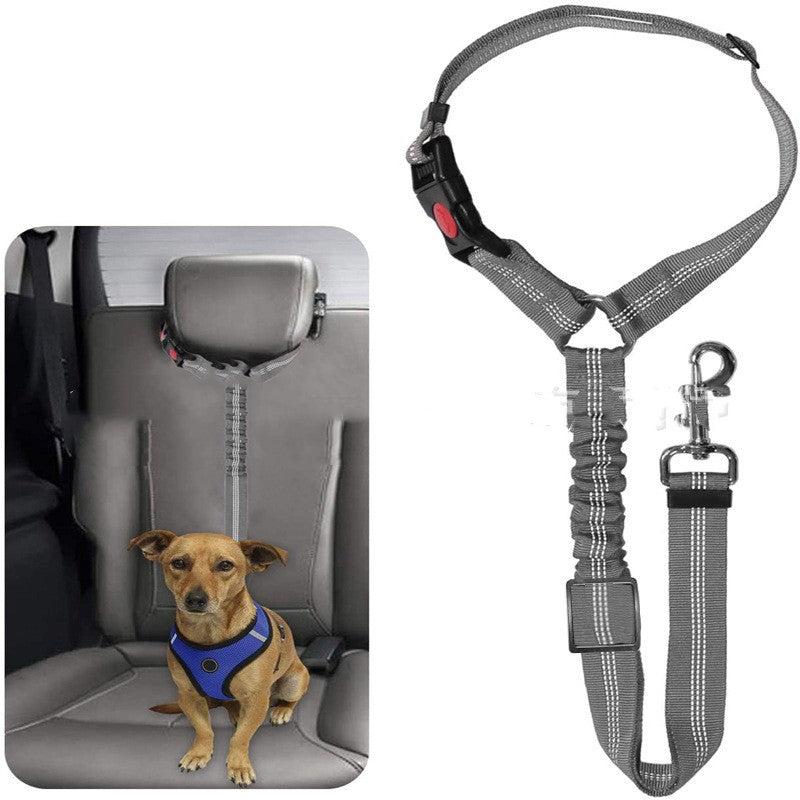 Pet Car Harness Elastic Reflective Leash