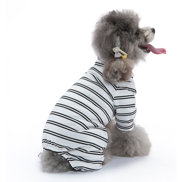 Thin Striped Summer Dog Pajamas