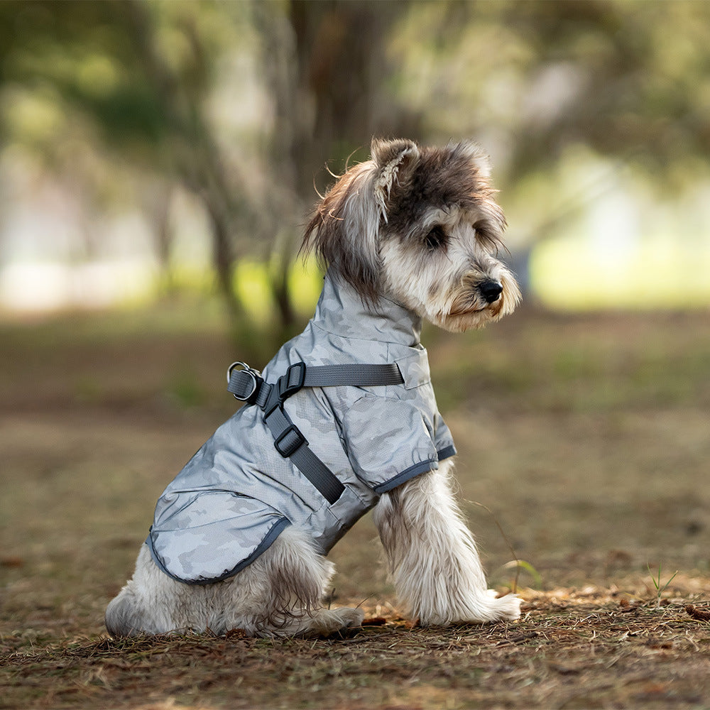 Two-Legged Waterproof Dog Raincoat With Traction