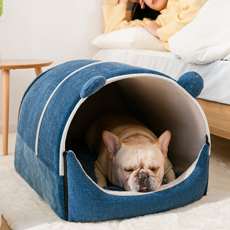Removable Washable Enclosed Winter Kennel