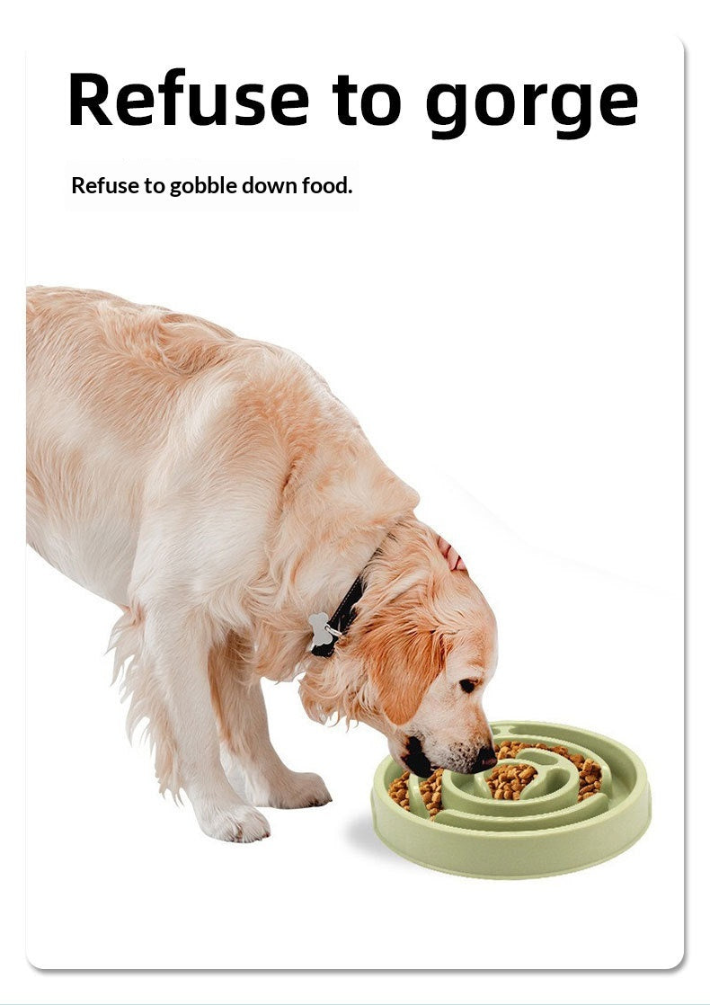 Slow Feeder Anti-Spill Puzzle Dog Bowl