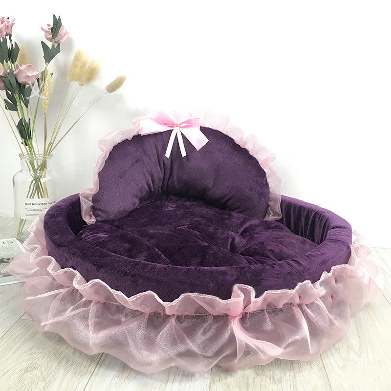 Princess Dog Nest Pet Bed