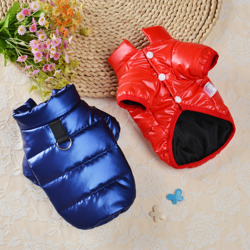 Two-Legged Clothes With Down Cotton Warm Vest For Pet Dogs