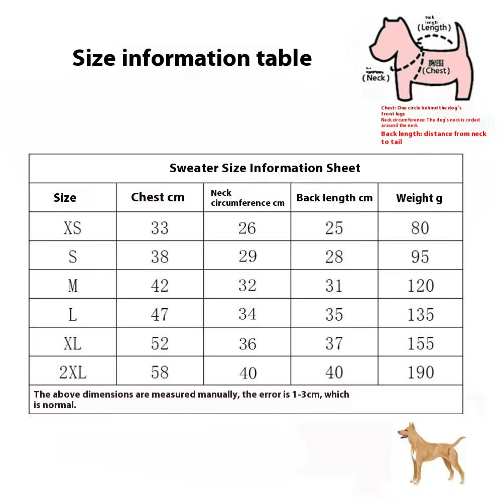 Thick Warm Autumn Winter Dog Sweater