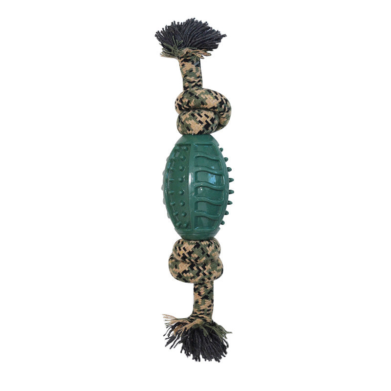 Camouflage Cotton Rope Ball Dog Toy