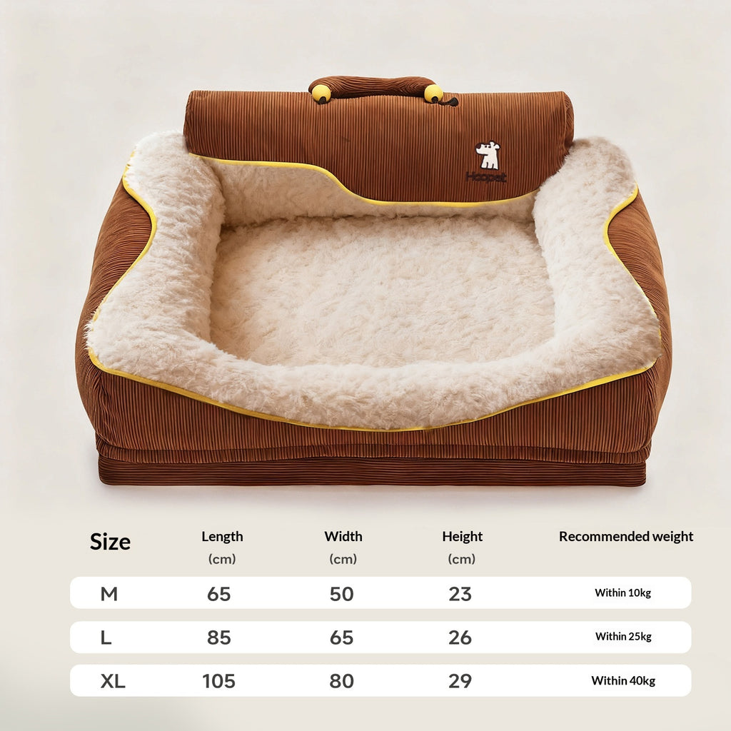 Four-Sided Detachable And Washable Dog Bed For Fall And Winter