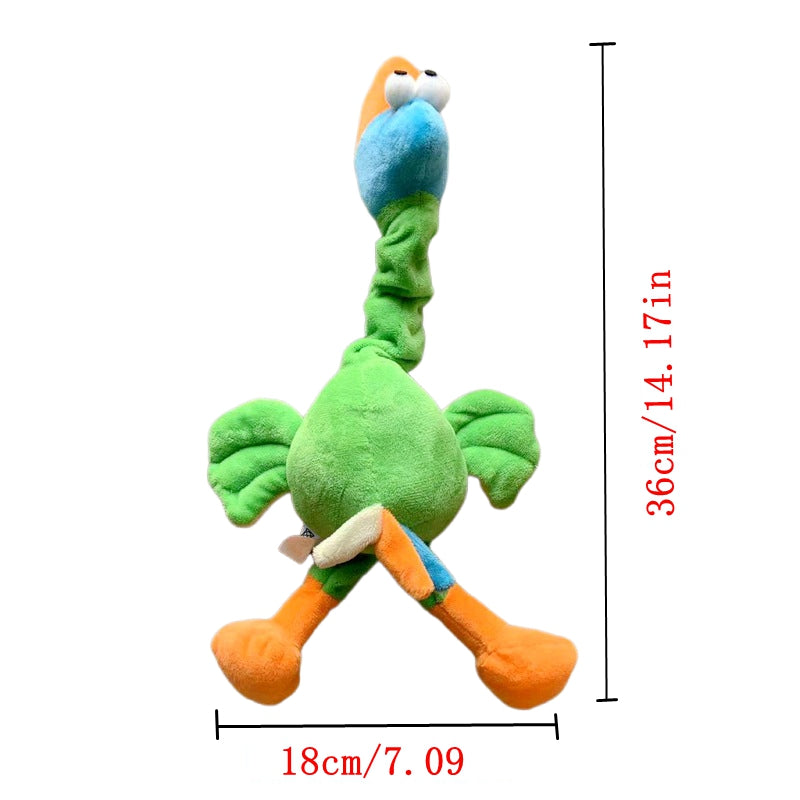 Interactive Squeaky Chicken Dog Chew Toy