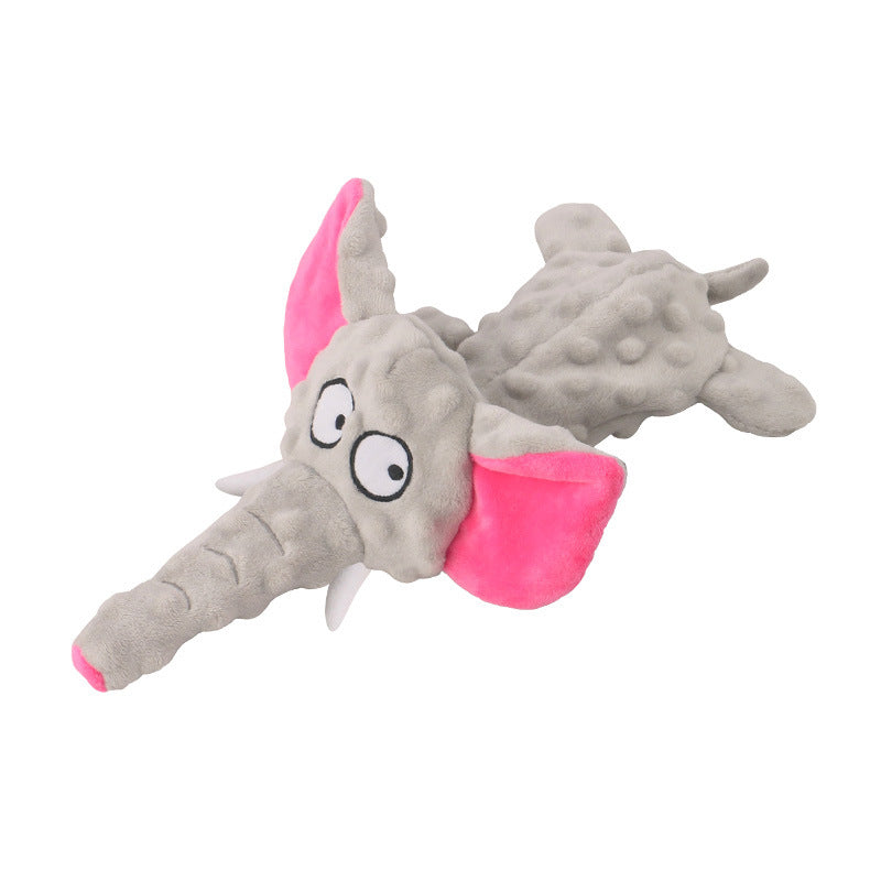 Plush Elephant Dog Toy