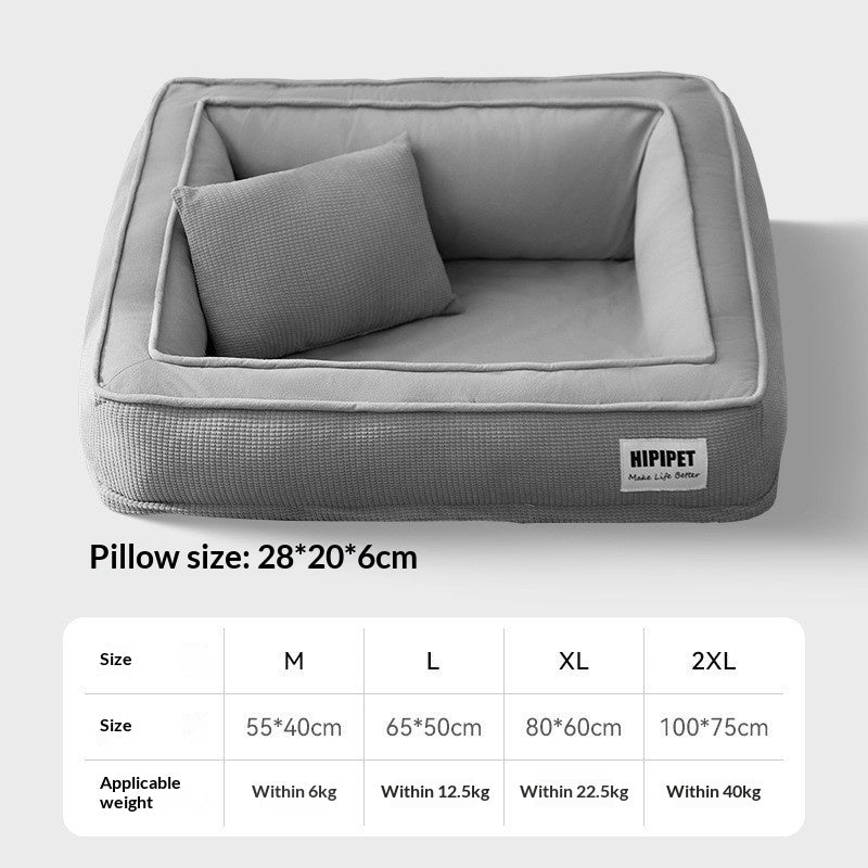 All-Season Detachable And Washable Dog Bed Sofa For Small Dogs