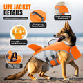 Shark Dog Life Jacket With Rescue Handle