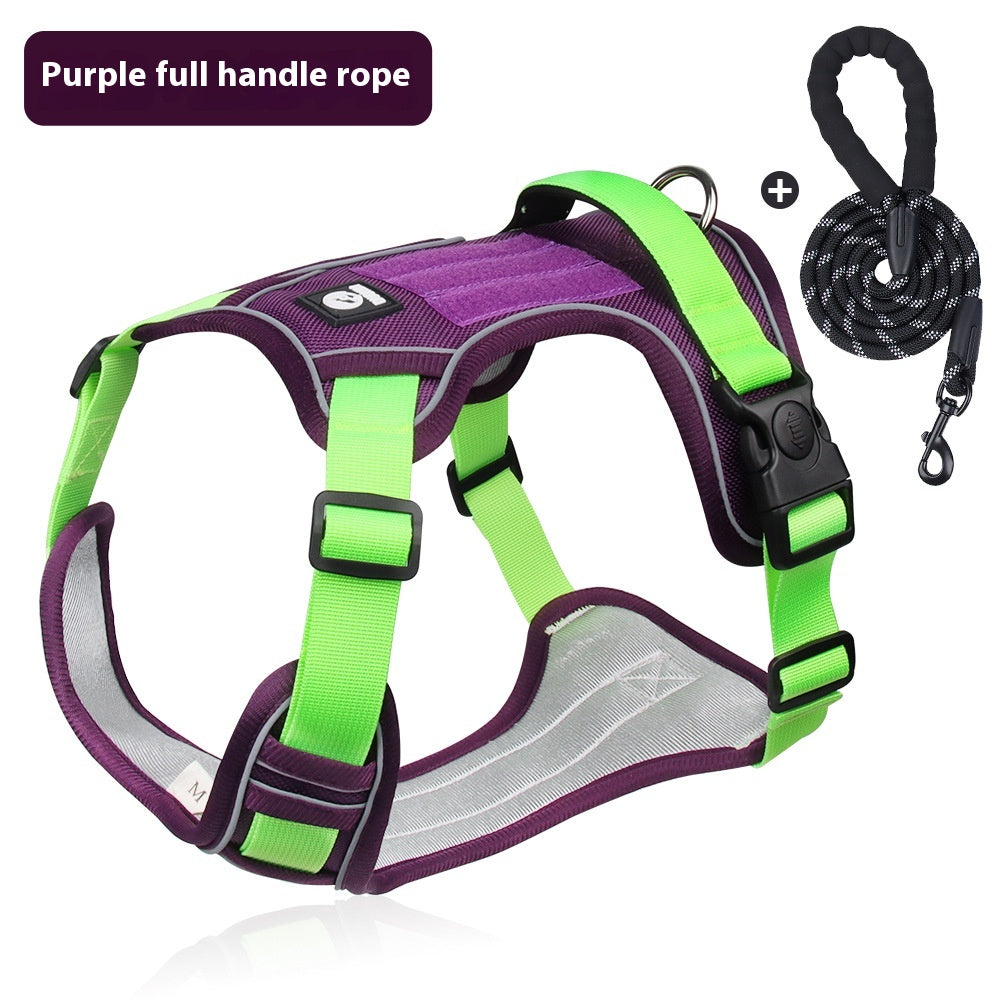 Dog Hand Holding Rope Explosion-Proof Handle Chest Back Large Dog