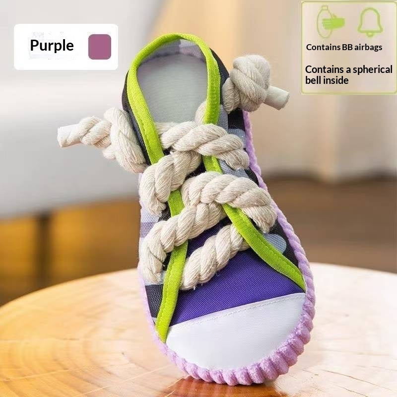 Pet Dog Cotton Rope Canvas Shoes
