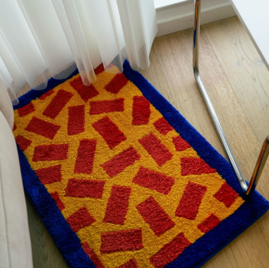 Color-Matching Square Tufted Household Carpet