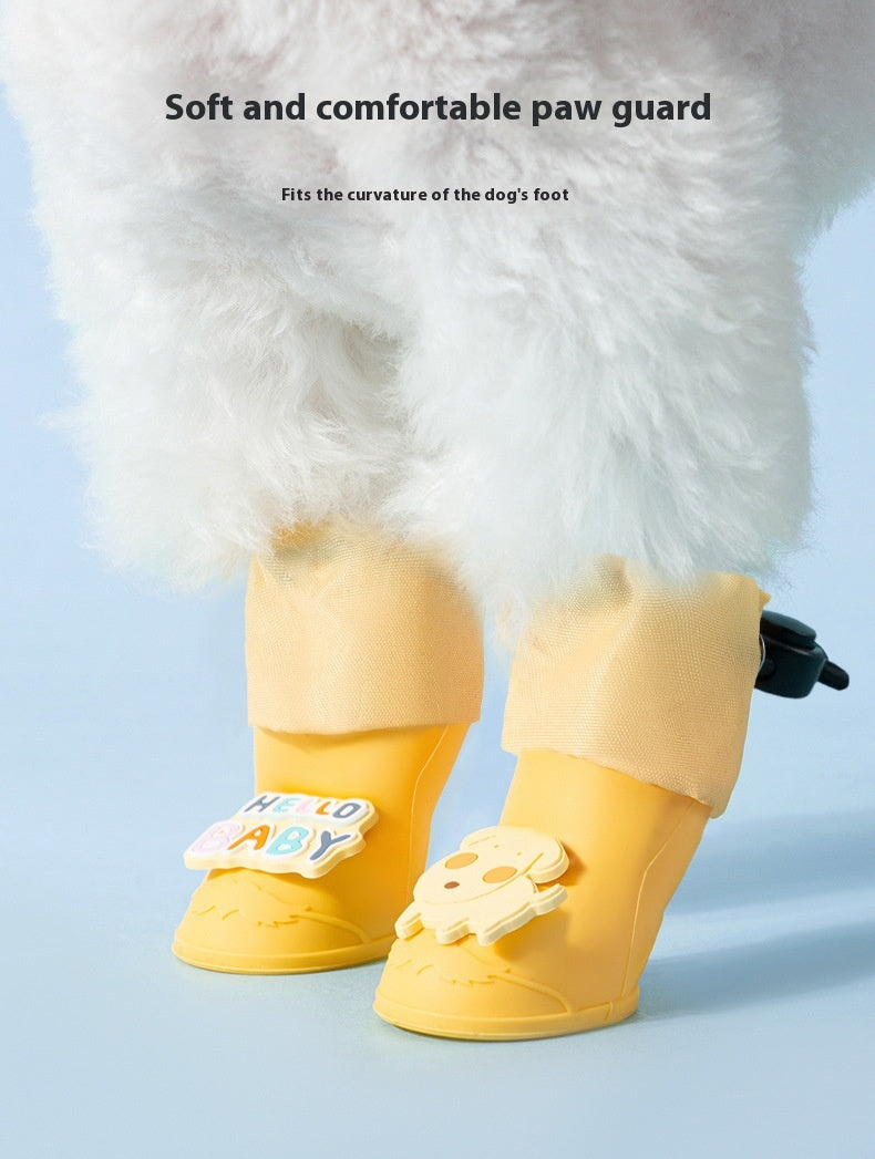 Cartoon Non-Slip Wear-Resistant Dog Boots