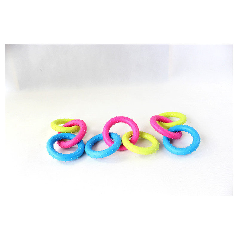 Rubber Three-Chain Dog Bite-Resistant Molar Toy