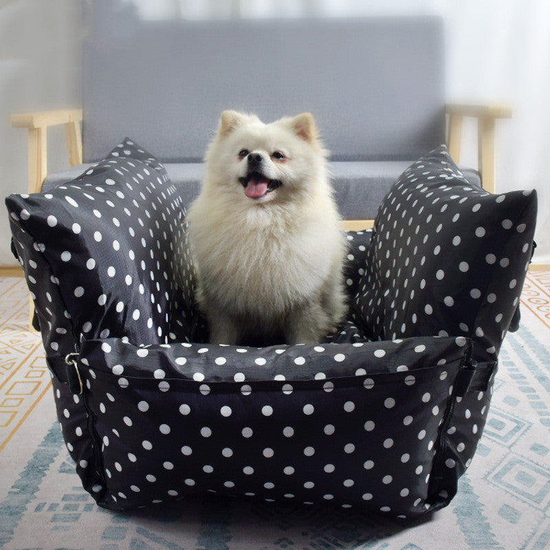 Dog Car Nest Co-Pilot Removable And Washable Pet Car Artifact