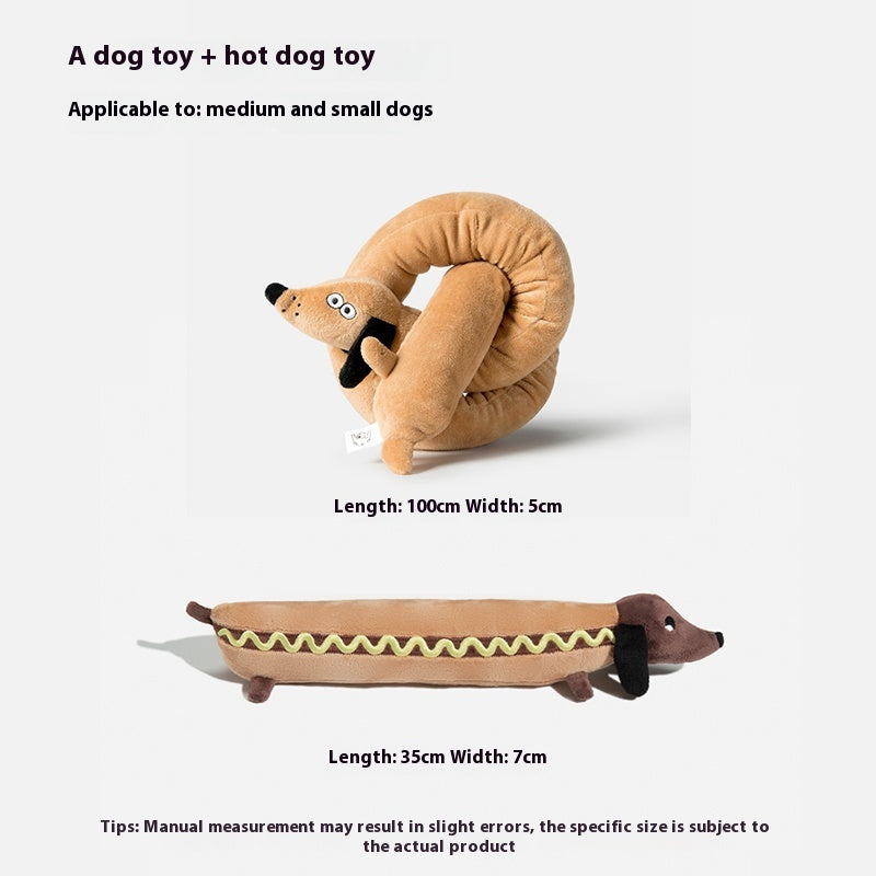 Self-Hi Relieving Stuffy Puppy Plan Sausage Dog Toys