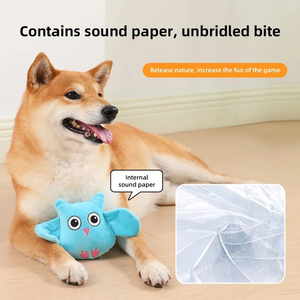 Animals Shape Squeaky Toys Plush Dog Toy Cute Bite Resistant Pp Cotton Dog Toys For Small Large Dogs Puppy Pet Dog Accessories
