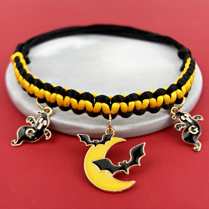 Halloween Hand-Woven Pet Collar Decoration