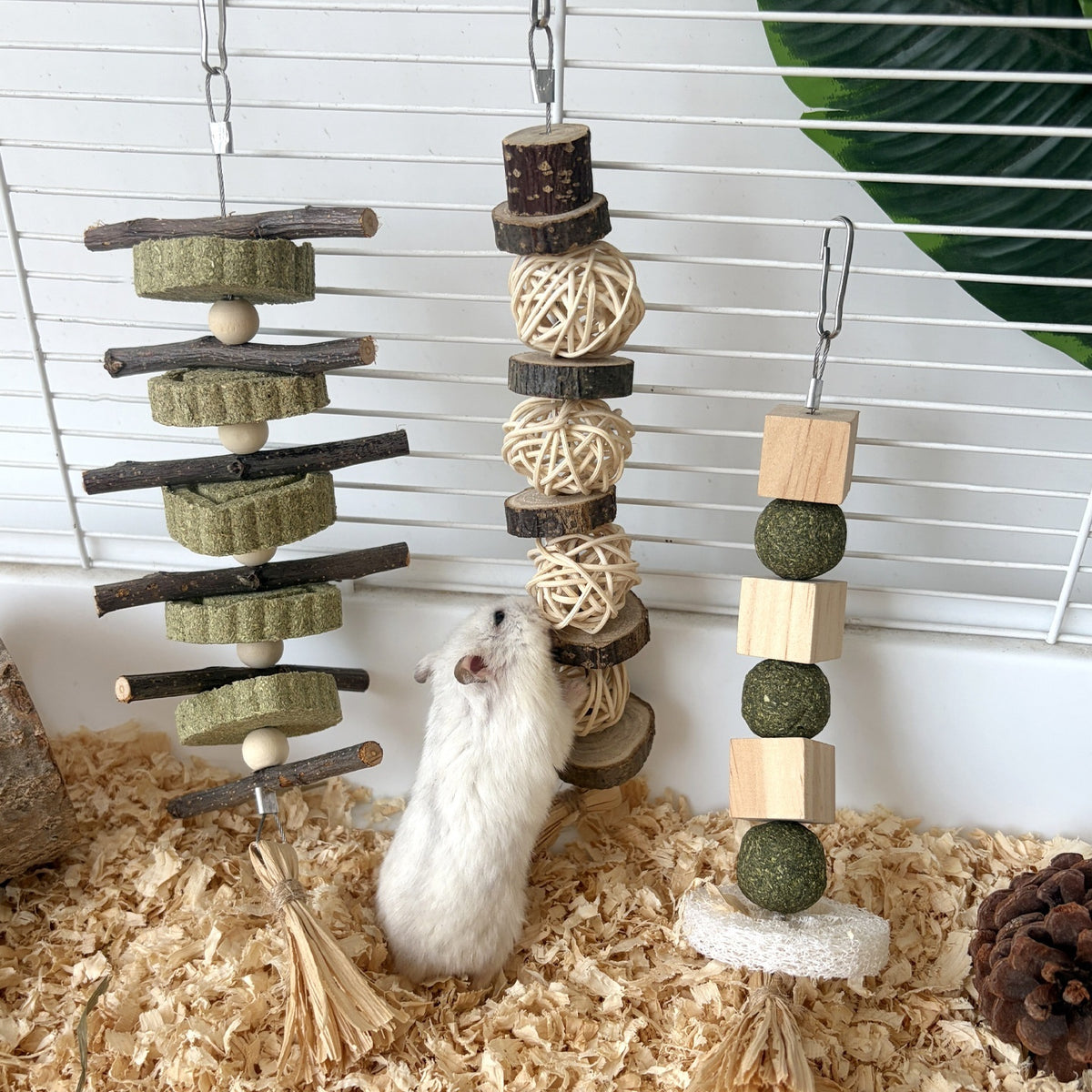 Three-Piece Chew Toy Set for Small Pets