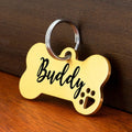 Creative Stainless Steel Lettering Keychain Heart-Shaped
