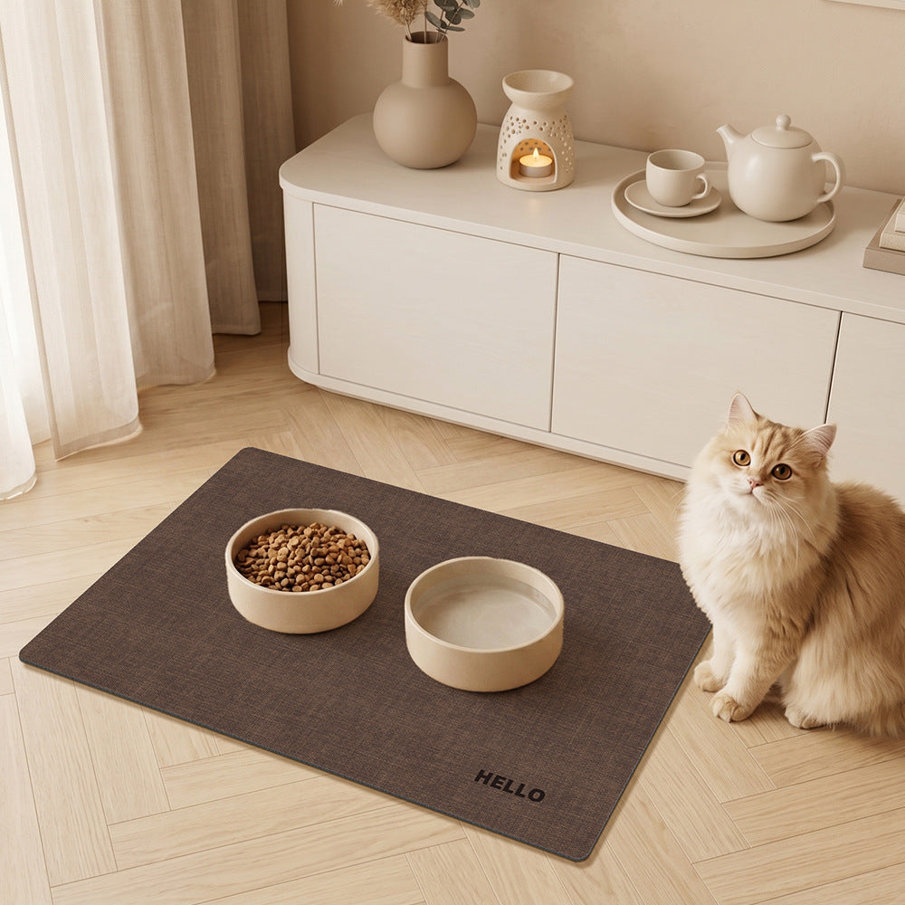 Non-Slip Wash-Free Waterproof Cat Feeding Mat