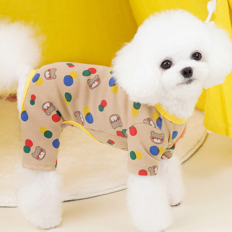Autumn Winter Teddy Dog Homewear