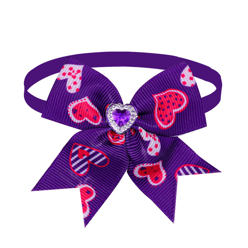 Diamond Bow Tie Dog Accessory