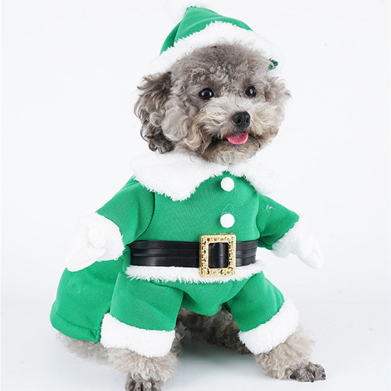 Dog Christmas Sweatshirt And Hat