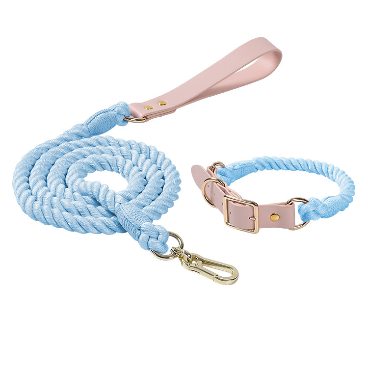 Rainbow Traction Rope Collar Adjustable Medium And Large Dog Outing Chain