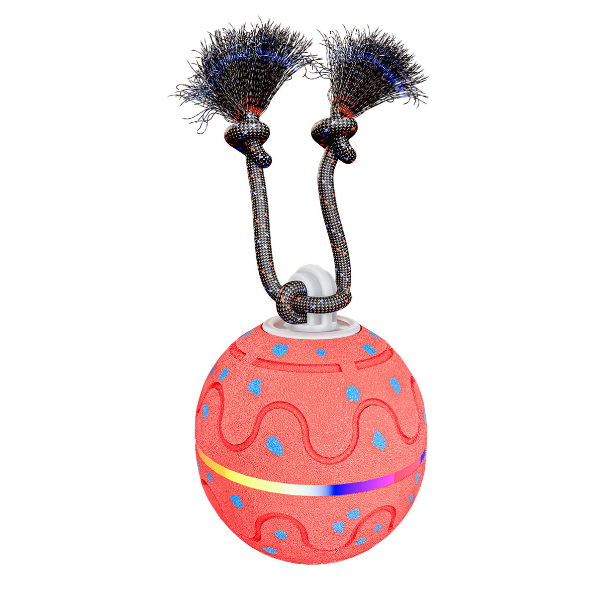 Electric ETPU Toy Ball With Sound, Light, Leash
