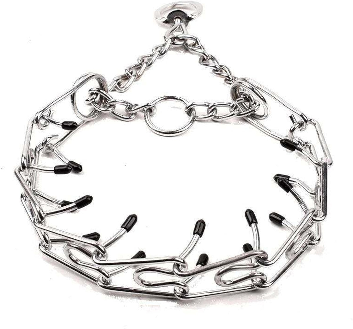 Pet Supplies Large Pinch Collar Dog Prong Collar Dog Training Collar Medium And Small Dogs Stainless Steel Adjustable With Comfort Rubber Ti