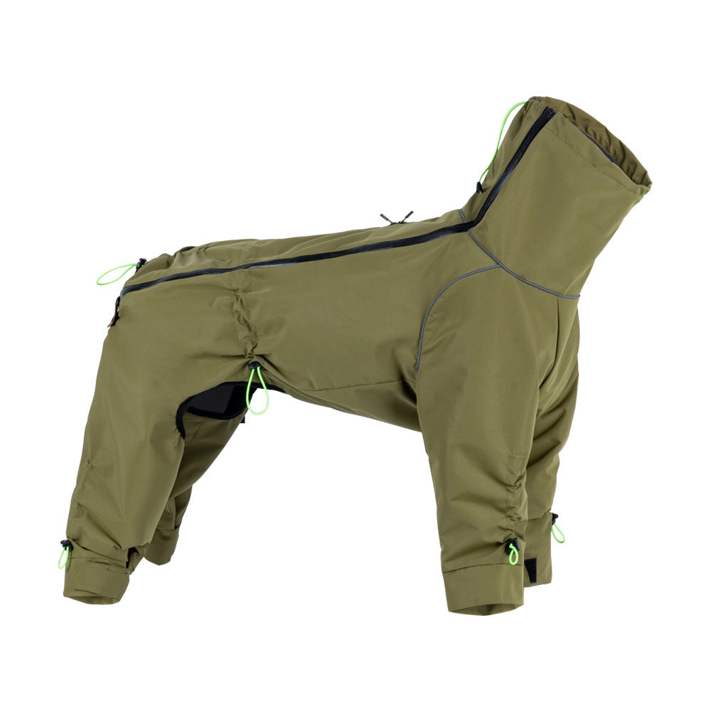 Windproof Turtleneck Large Dog Jacket