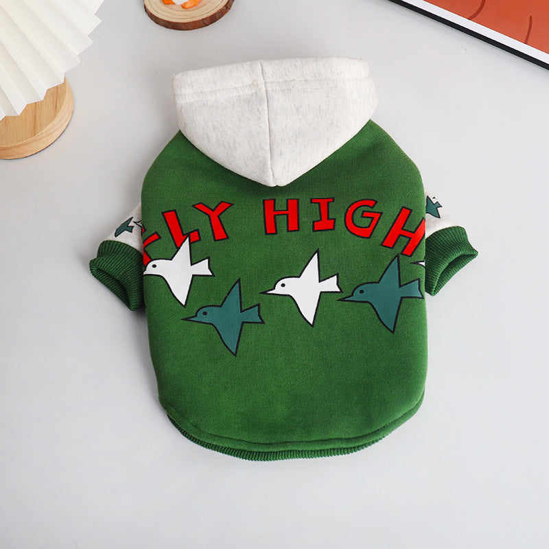 Warm Green Teddy Winter Hoodie
