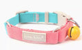 Color Matching Collar Release Buckle Dog Leash Hand Holding Rope Free Bell